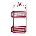 Red Rooster Double Wall Rack